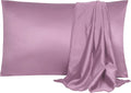 uxcell 2 Pack Silk Satin Pillowcase for Hair and Skin, Cool, Silky, Soft Breathable Pillow Cases Travel Size 14x20 Inch Sateen Pillowcase M…