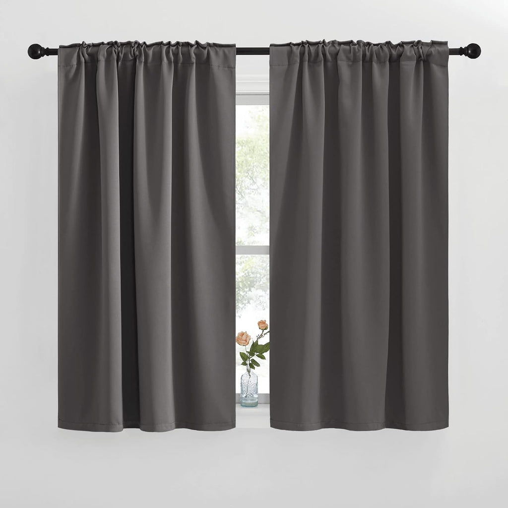 NICETOWN RV Curtains for Camper Windows - (Grey Color) 42x50 Inch, 2 Panels Set, Thermal Insulated Room Darkening Blackout…