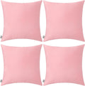 Thmyo 4-Pack 100% Cotton Comfortable Solid Decorative Throw Pillow Case, Thmyo Square Cushion Cover Pillowcase Sublimation Blank Pillow Cove…