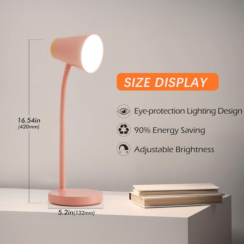 WelcometoEJIAXIN EJIAXIN Desk Lamps for Home Office - Small LED Desk Lamp Touch Dimmable Reading Light for College Dorm Room - Adjustable F…