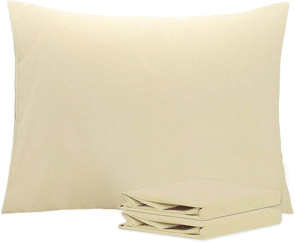 Ntbay Standard Pillowcase Set - 2 Pack Brushed Microfiber 20x26 Pillowcases - Soft, Wrinkle-Free, Fade-Resistant, Stain-Resistant, Light Ta…