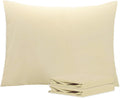 Ntbay Standard Pillowcase Set - 2 Pack Brushed Microfiber 20x26 Pillowcases - Soft, Wrinkle-Free, Fade-Resistant, Stain-Resistant, Light Ta…