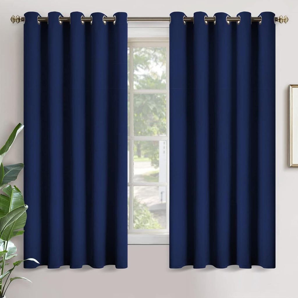 YoungsTex 70 Inches Width Blackout Curtains for Bedroom - Thermal Insulated Drapes with Grommet Room Darkening Privacy Protection for Livin…