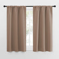 NICETOWN Kitchen Window Blackout Curtains - Window Treatment Thermal Insulated Rod Pocket Small Blackout Draperies/Drapes for…