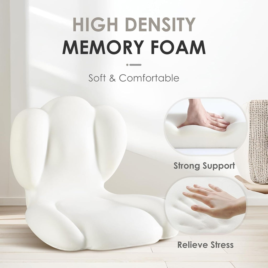 FLORICH Memory Foam Truck Seat Cushion, Car Seat Cushion and Lumbar Support Pillow for Office Chair Ergonomic Back Support & Sciatica…