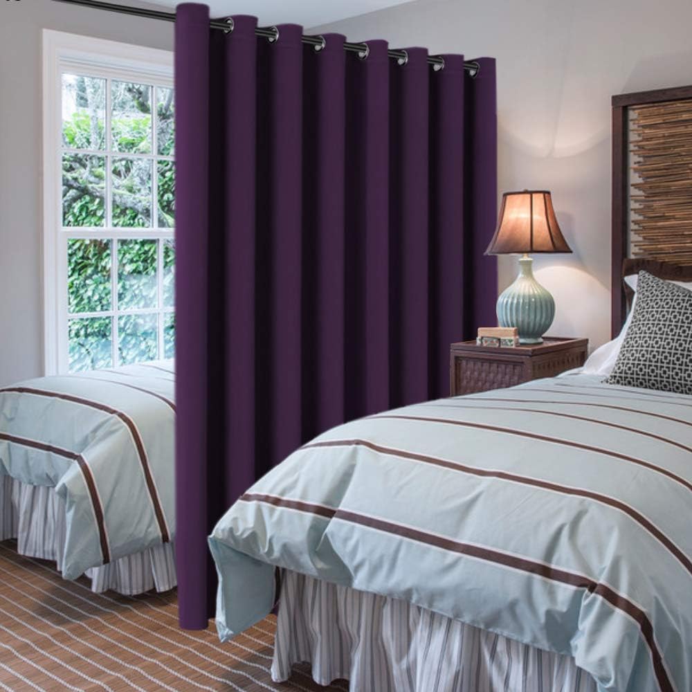 H.VERSAILTEX Blackout Patio Curtains 100 x 108 Inches for Sliding Door Extral Wide Blackout Curtain Panels Thermal Insulated Ro…