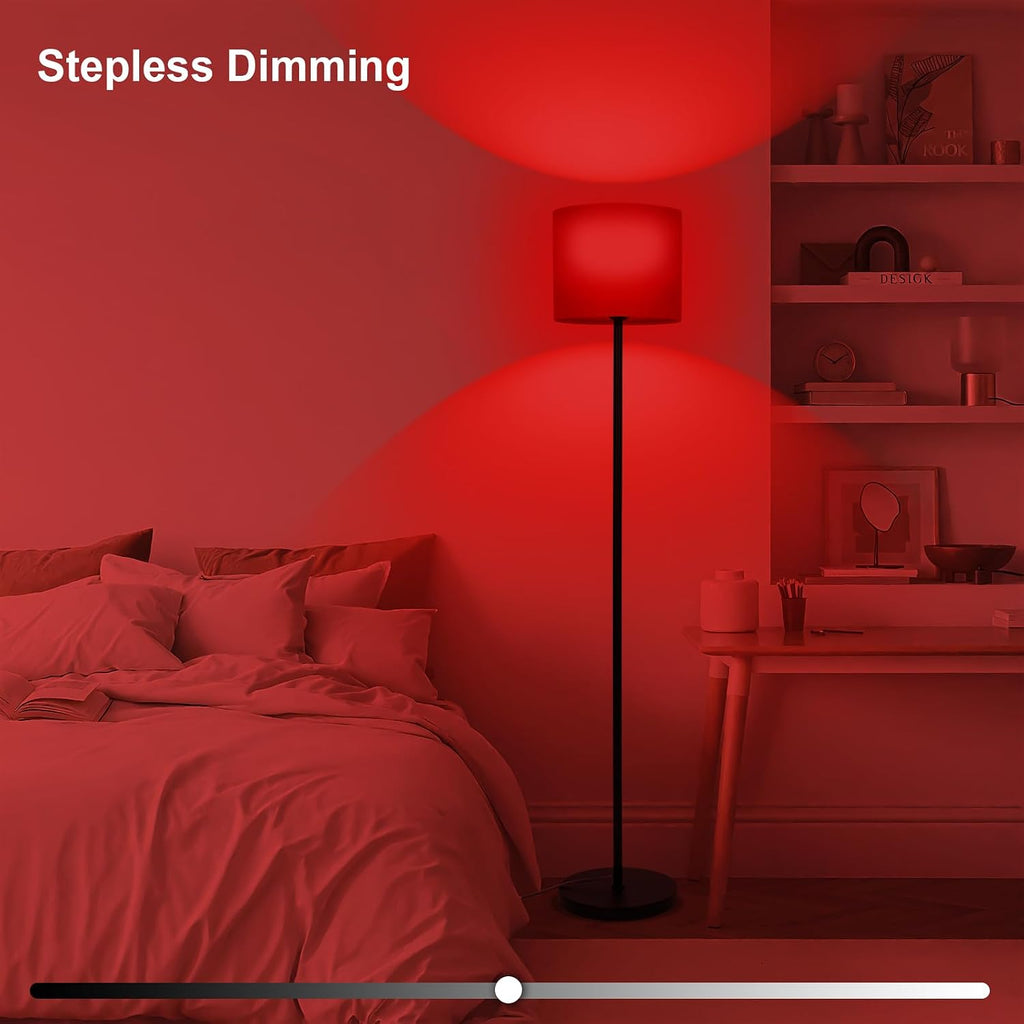 Floor Lamp with Red Light - 670nm Red Night Light for Sleep, 3CCT LED Standing Lamp with Remote, Dimmable Modern Floor Light with Timer…