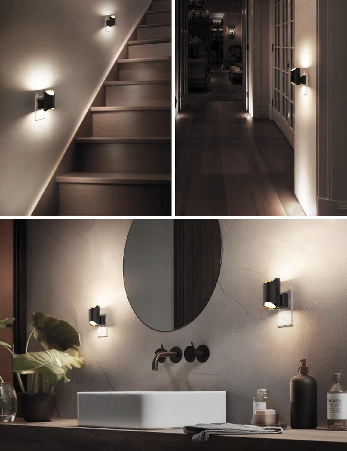 L LOHAS LED Night Lights Plug into Wall, Bright Night Light, 5000K Daylight White, Dimmable Nightlights with Light Sensor, Decorative…