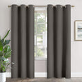 YoungsTex Grey Blackout Curtains for Bedroom 84 Inches Long - Thermal Insulated with Grommet Room Darkening Window Drapes for Living Room,…