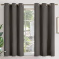YoungsTex Short Blackout Curtains 54 Inches Long - Grey Thermal Insulated Drapes with Grommet Room Darkening for Bedroom Living Room Window…