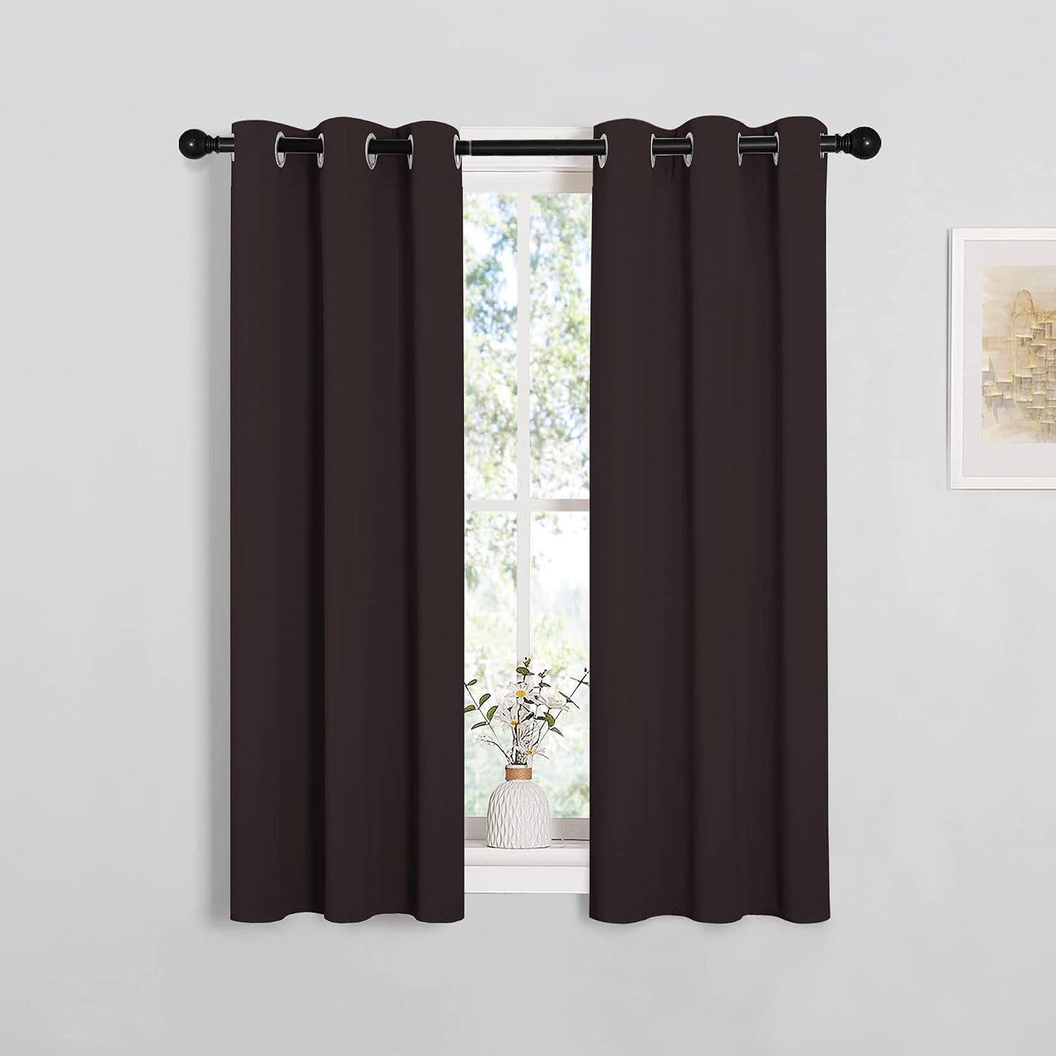 NICETOWN Blackout Curtain Panels for Bedroom Window, Triple Weave Microfiber Energy Saving Thermal Insulated Solid Grommet Blackout…
