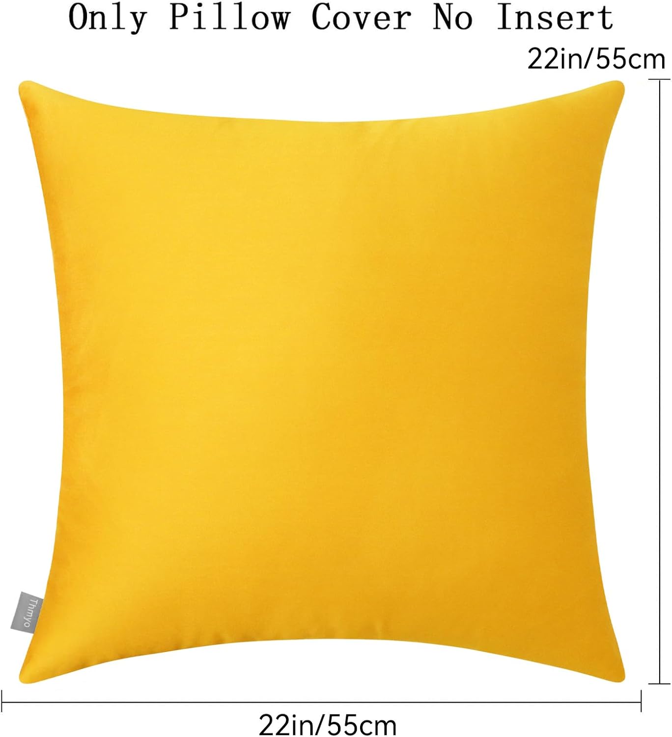 Thmyo 4-Pack 100% Cotton Comfortable Solid Decorative Throw Pillow Case Square Cushion Cover Pillowcase Sublimation Blank Pillow Covers DIY…