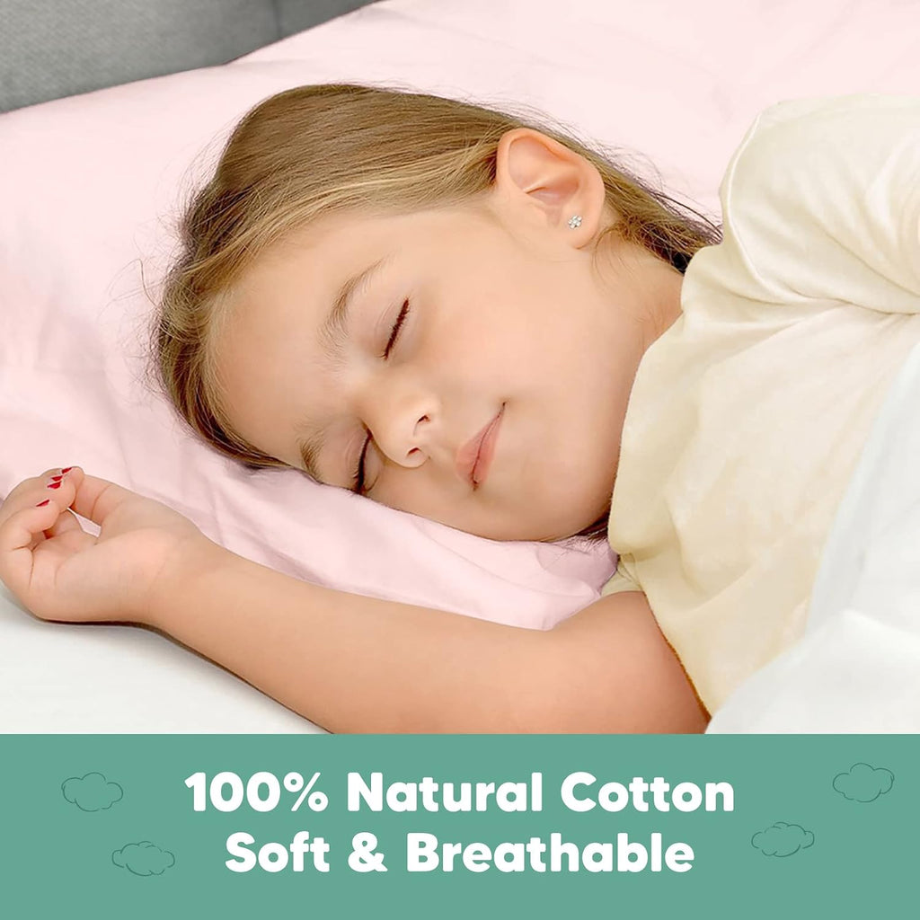 KeaBabies Toddler Pillowcase 13"x18" - Organic Cotton Toddler Pillowcase for Kids, Boys, Girls, Soft & Durable Cotton Cover for Miniature…