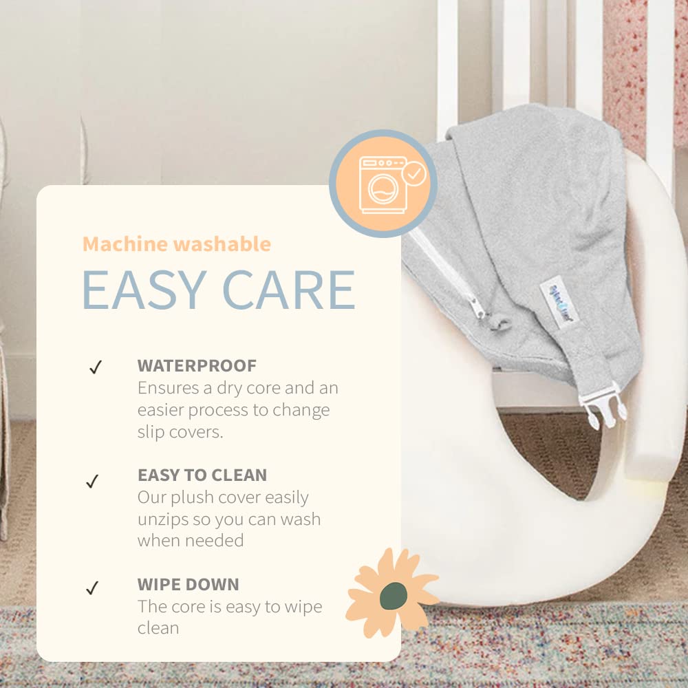 My Brest Friend Nursing Pillow - Deluxe - Enhanced Comfort w/ Slipcover - Ergonomic Breastfeeding Pillow For Ultimate Support For Mom &…