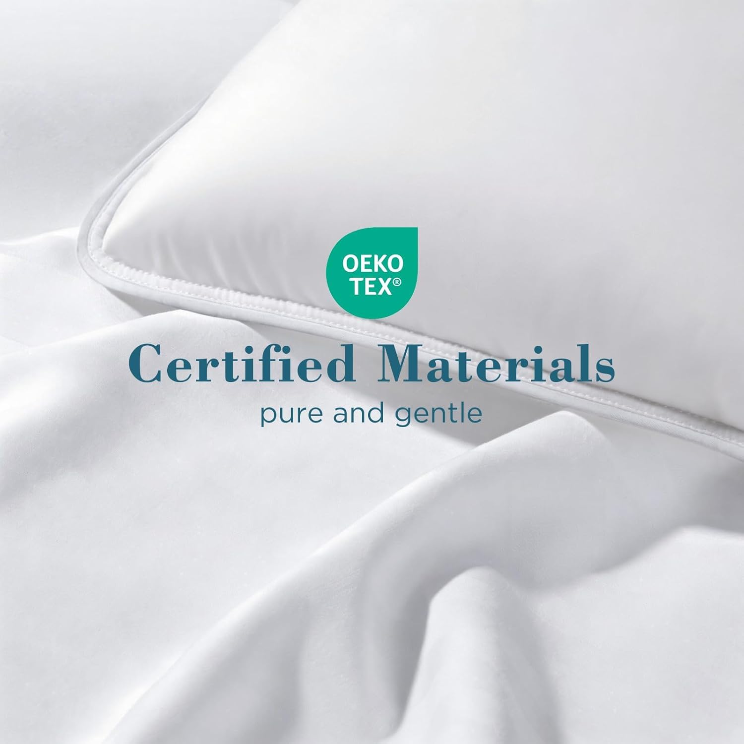 Viewstar Bed Pillows Queen Size Set of 2, Hotel Collection, Down Alternative Soft Pillow for Back, Stomach or Side Sleepers, White White