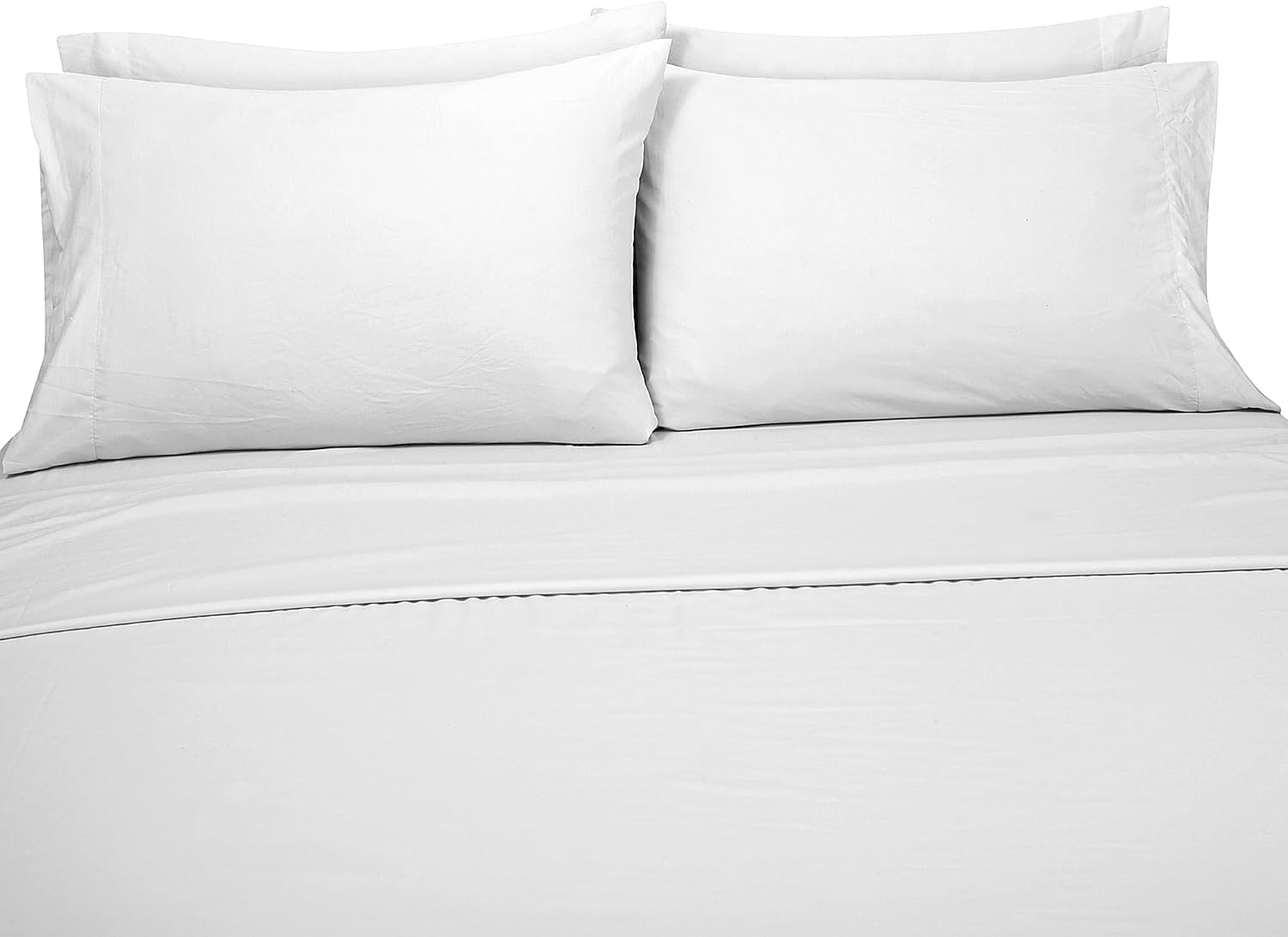 Royalelinens ROYALE LINENS 1500 Thread Cooling Sateen Count Poly/Cotton Sheet Set - 6 Piece California King Bed Sheets - 1 Fitted, 1 Flat,…