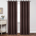 Joydeco Blackout Curtains 90 Inch Length 2 Panels Set, Thermal Insulated Long Curtains& Drapes 2 Burg, Room Darkening Grommet Drapes for Li…