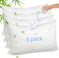 Gogreen Bamboo Rayon Waterproof Pillow Protector, Breathable Case Cover, Cooling Pillow Case with Zipper, Soft Terry Cover with Zipper (4 P…