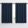 NICETOWN Blackout Curtains and Drapes for Kitchen - Thermal Insulated Solid Grommet Top Blackout Panels/Draperies for Kid's Room (Navy, 1…