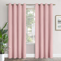 YoungsTex Light Pink Room Darkening Curtains 84 Inch Length for Kids Girl Bedroom - Thermal Insulated with Grommet Blackout Drapes for Livi…