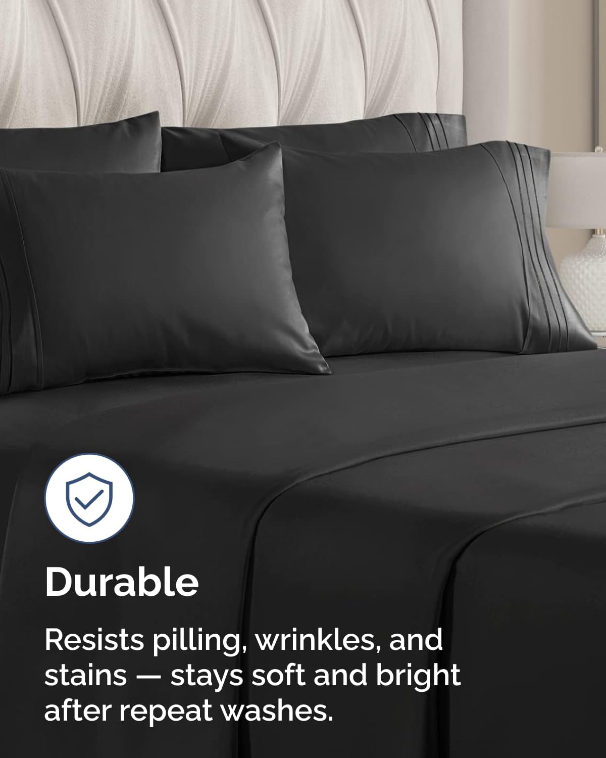 King Standard Pillow Cases Set of 6 - Ultra Soft Hotel Quality Pillowcase Covers - Comfy & Wrinkle Free - Shrink & Fade Resistant…