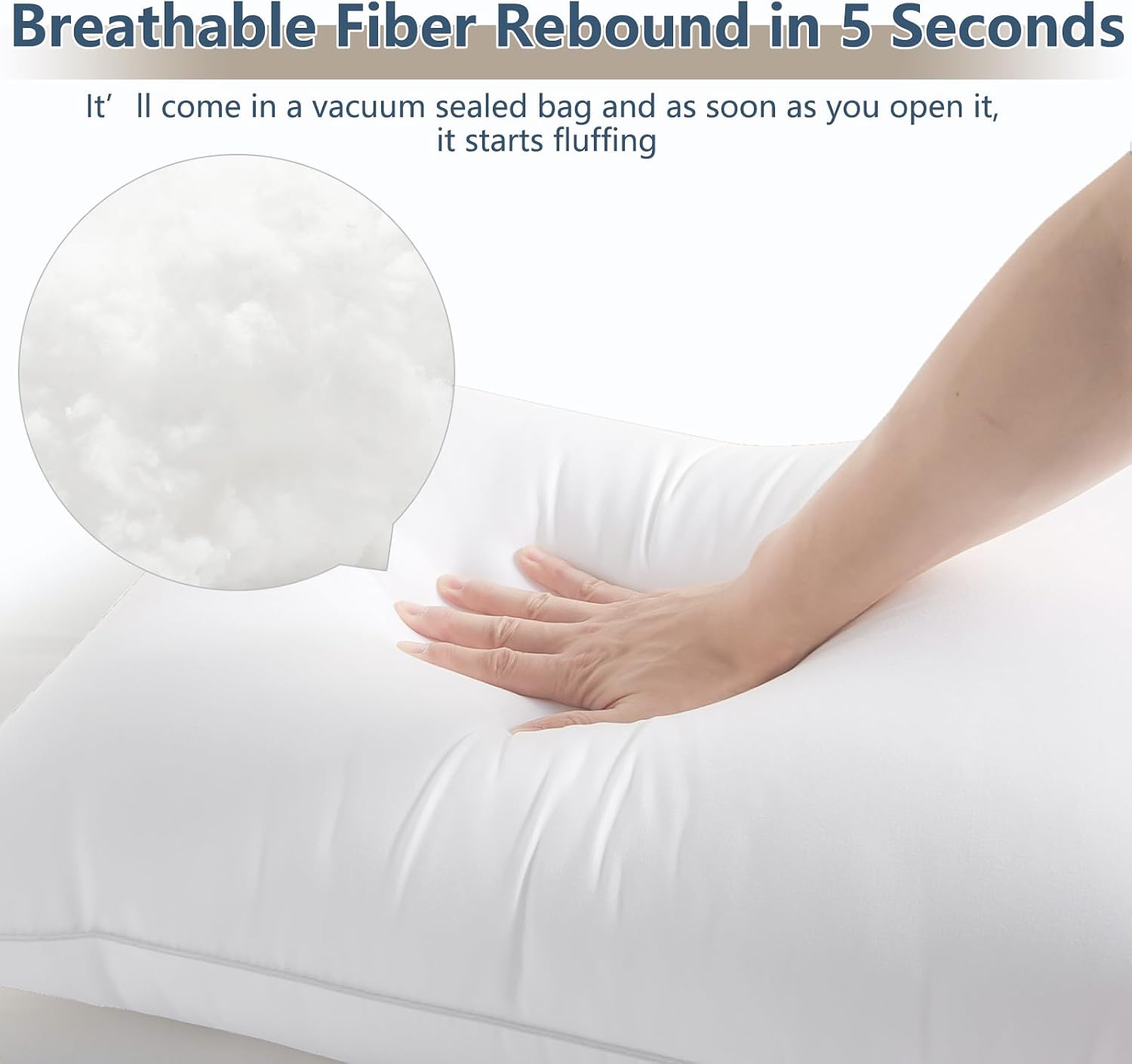 CozyLux Soft Supportive Bed Pillows for Side and Back Sleepers, Oeko-Tex Certified Down Alternative Filling, Hotel Quality Fluffy Sleeping…