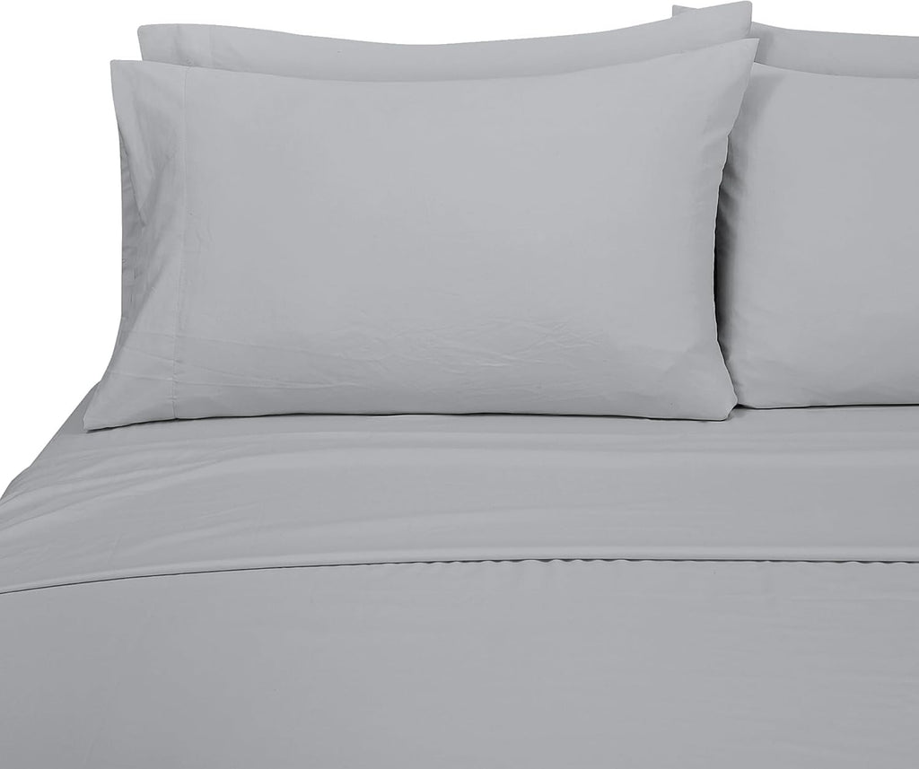Royalelinens ROYALE LINENS 1500 Thread Count Cooling Sateen Poly/Cotton Sheet Set - 6 Piece Queen Bed Sheets - 1 Fitted, 1 Flat, 4 Pillow C…