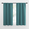 NICETOWN Kitchen Curtains Blackout Drapes & Curtains, Energy Smart Window Treatment Curtain Panels for Bedroom (Sea Teal, 34 in x 54 in…