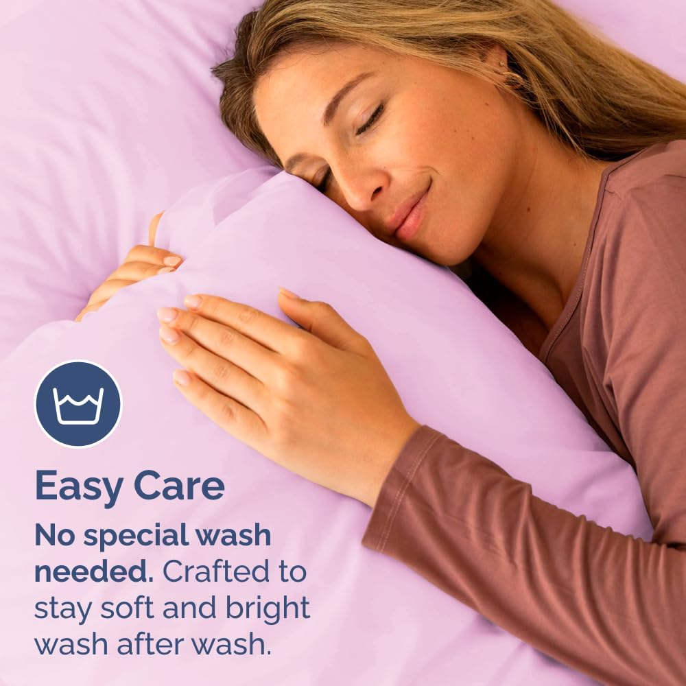 Standard Pillow Cases Set of 4 - Ultra Soft Hotel Quality Pillowcase Covers - Comfy Bedding for Women, Men, Kids & Teens - Machine…