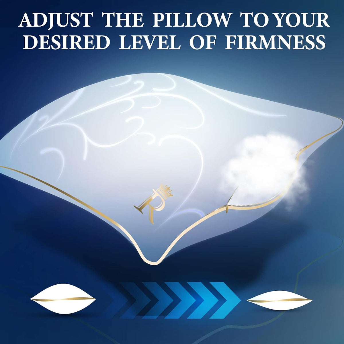 Royaltherapy Royal relaxation King-Size Professional Hotel Pillow (Pack of 1) - A Set of Plush Gel Microfiber Down Alternative…