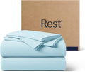 Rest ® Evercool®+ Cooling Sheet Set, Queen Size, Light Blue, Breathable Bed Sheets for Hot Sleeper and Night Sweats, with Pillowcases, with…