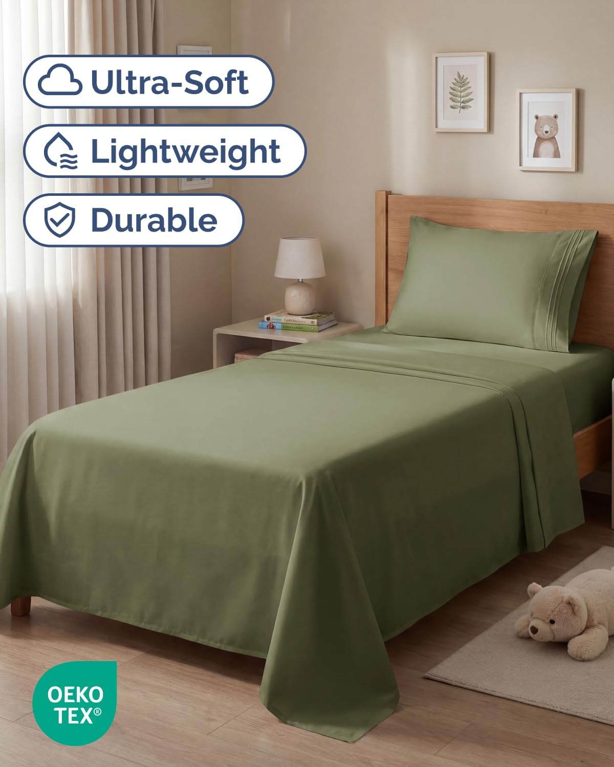 Twin Size 3 Piece Sheet Set - Comfy Breathable & Cooling Sheets - Hotel Luxury Bed Sheets for Women and Men - Deep Pockets, Easy-Fit…