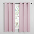 NICETOWN Blackout Draperies Curtains for Girls Room, Nursery Essential Thermal Insulated Grommet Blackout Panels (Lavender Pink, 1 Pair…