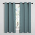 NICETOWN Modern Greyish Blue Blackout Curtains Noise Reducing, Thermal Insulated and Privacy Room Darkening Drape Panels for Boy's Guest…