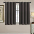 H.VERSAILTEX Blackout Curtain for Living Room Small Window Kitchen Blackout Curtains 45 inch Length Energy Saving Solid Grommet…