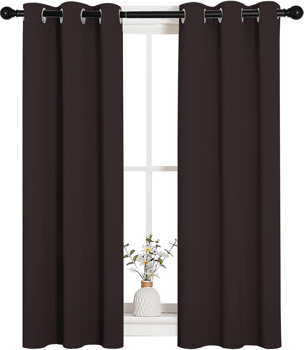 NICETOWN Blackout Curtain Panels for Bedroom Window, Triple Weave Microfiber Energy Saving Thermal Insulated Solid Grommet Blackout…