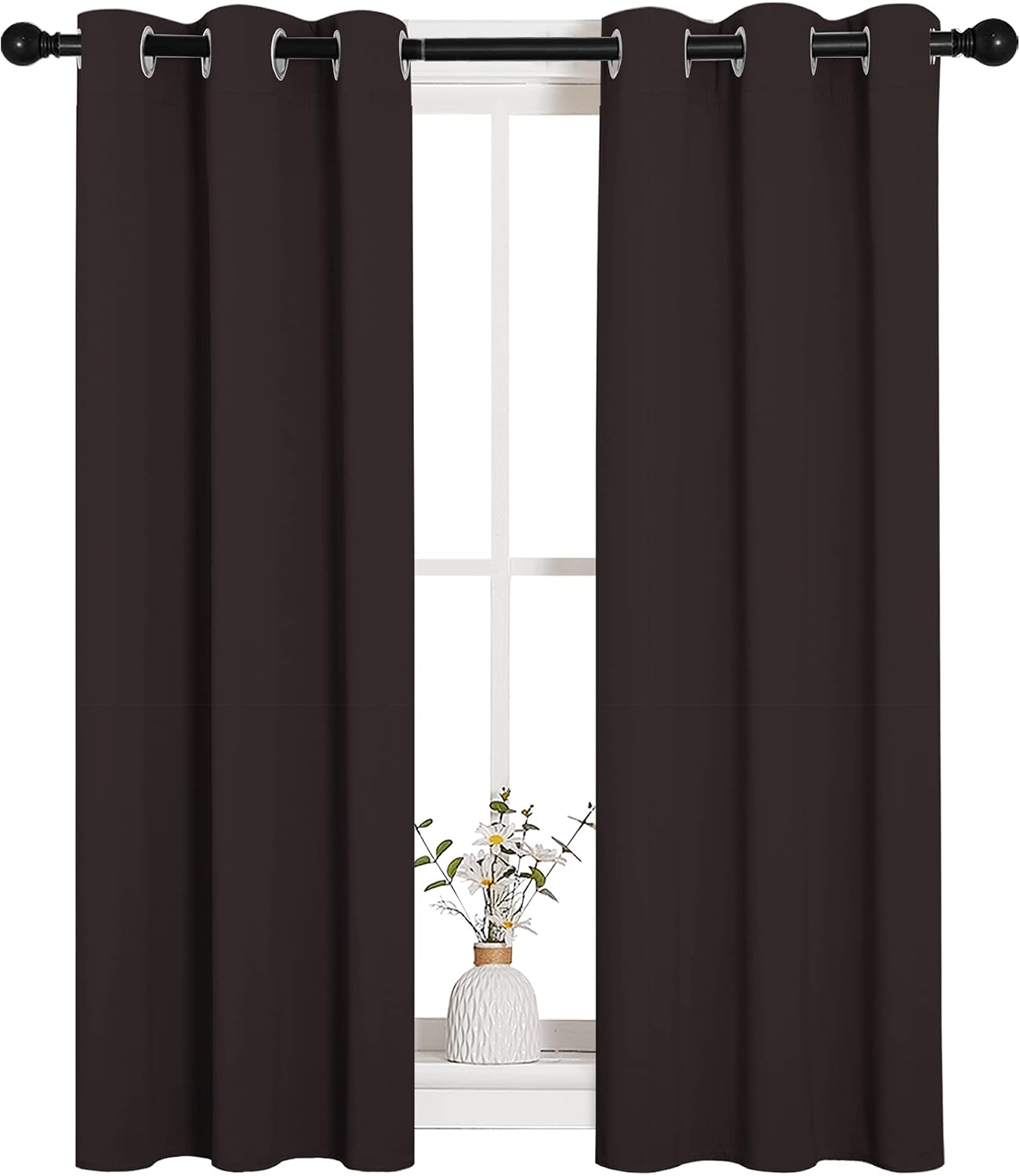 NICETOWN Blackout Curtain Panels for Bedroom Window, Triple Weave Microfiber Energy Saving Thermal Insulated Solid Grommet Blackout…
