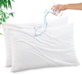 Gogreen Bamboo Rayon Waterproof Pillow Protector, Breathable Pillow Cover, Cooling Pillow Case Protector with Zipper, Super Soft Pillow Cas…