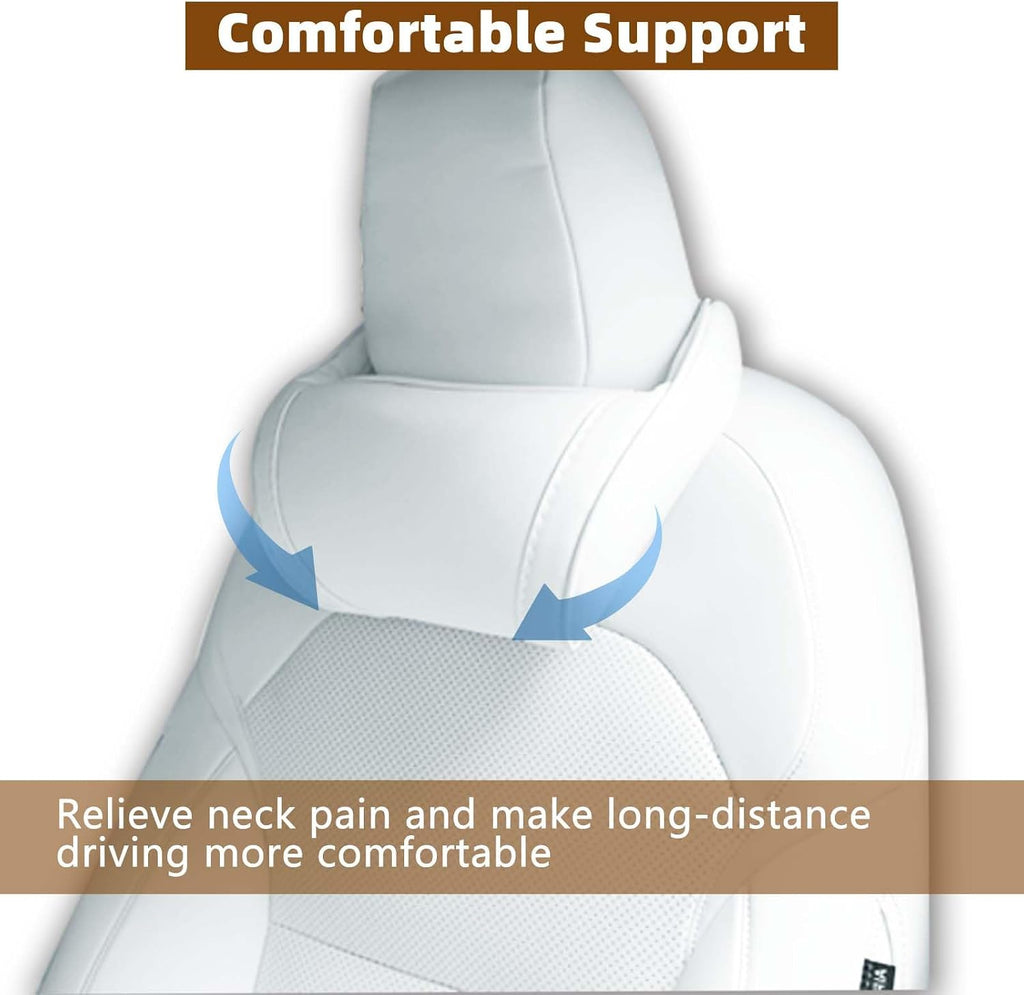 TOPABYTE Car Neck Pillow for Tesla Model 3 Model Y Model S Model X Cybertruck and Most Cars, Memory Foam Ergonomic Design Seat Neck…