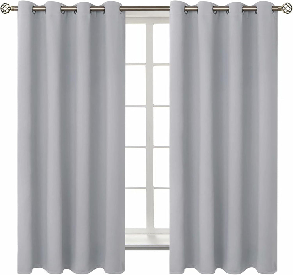 BGment Room Darkening Curtains 63 Inches Long - Grommet Thermal Insulated Drapes Window Treatment Curtains for Bedroom, 2 Panels, 52 x 63 I…