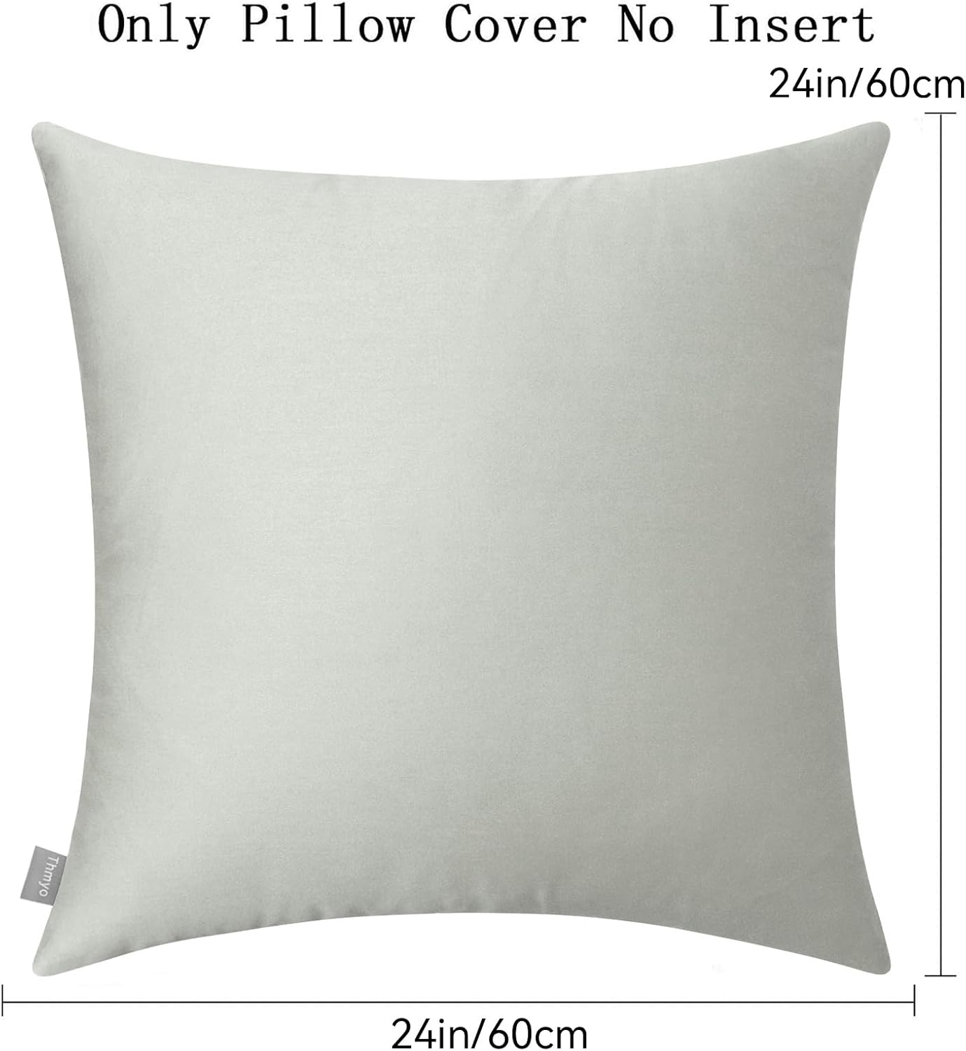 Thmyo 4-Pack 100% Cotton Comfortable Solid Decorative Throw Pillow Case, Thmyo Square Cushion Cover Pillowcase Sublimation Blank Pillow Cove…