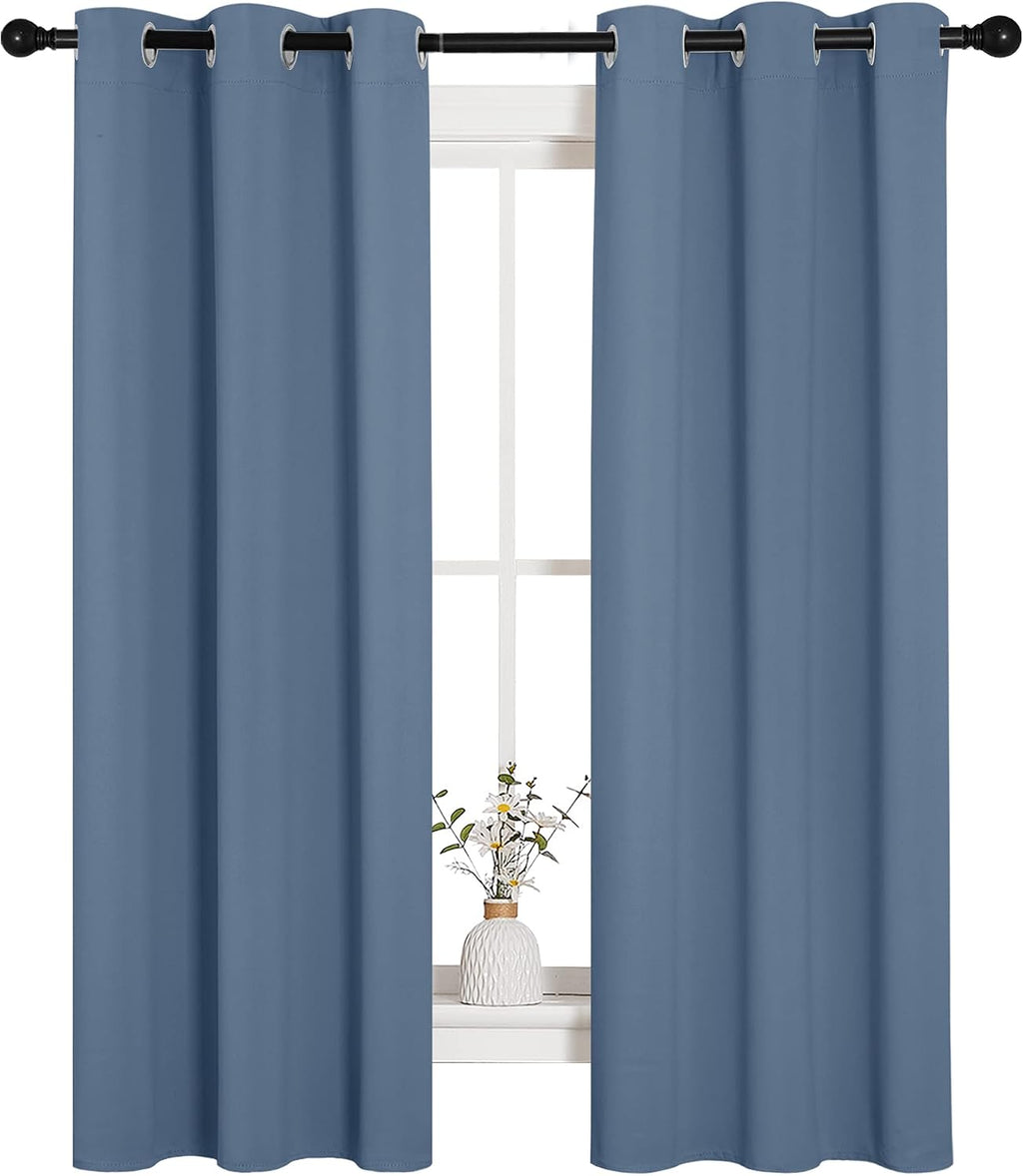 NICETOWN Kitchen Curtains Blackout Curtains & Drapes, Thermal Insulated Grommet Top Window Treatment Panels for Cupboard, Small Window…