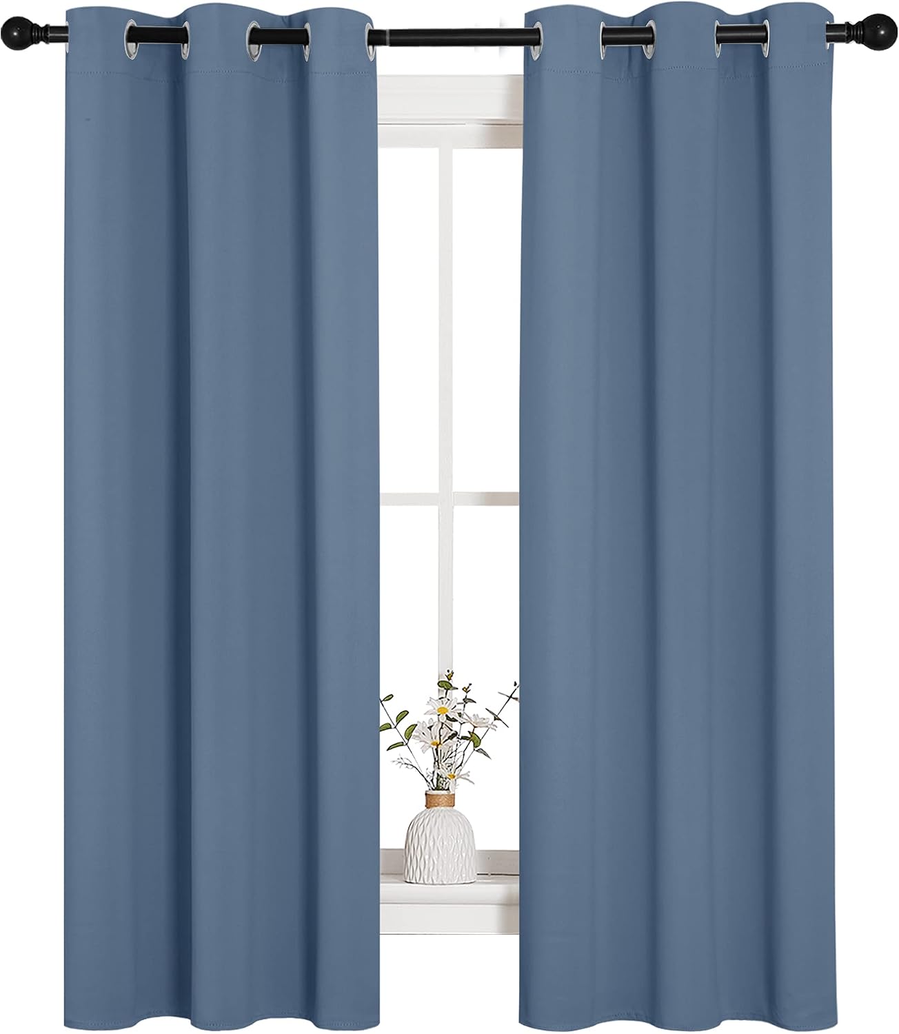 NICETOWN Kitchen Curtains Blackout Curtains & Drapes, Thermal Insulated Grommet Top Window Treatment Panels for Cupboard, Small Window…