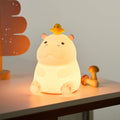 Atsuinightlight ATSUI Hippo Night Light, LED Squishy Novelty Animal Lamp, Food Grade Silicone, 2 Level Dimmable, Nursery Nightlight for Des…