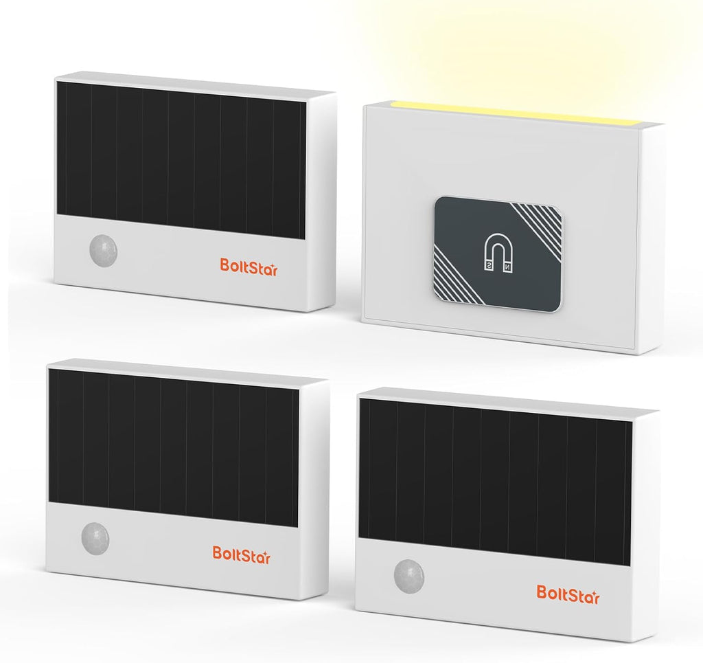 Motion Sensor Night Light, Solar Night Light Indoor No Outlet Needed, Magnetic Wall Mount or Tabletop, 3000K Soft Warm Light for Bedroom…