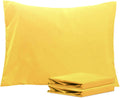 Ntbay Standard Pillowcase Set - 2 Pack Brushed Microfiber 20x26 Pillowcases - Soft, Wrinkle-Free, Fade-Resistant, Stain-Resistant, Yellow P…