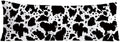 Cow Print 20x54 Body Pillow Cover, Rustic Farmhouse Decor, Black and White Cow Cowhide Skin Print Decorative Long Body Pillow Cases for…