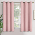 YoungsTex Baby Pink Room Darkening Curtains 68 Inch Length for Kids Room - Thermal Insulated with Grommet Blackout Window Drapes for Nurser…
