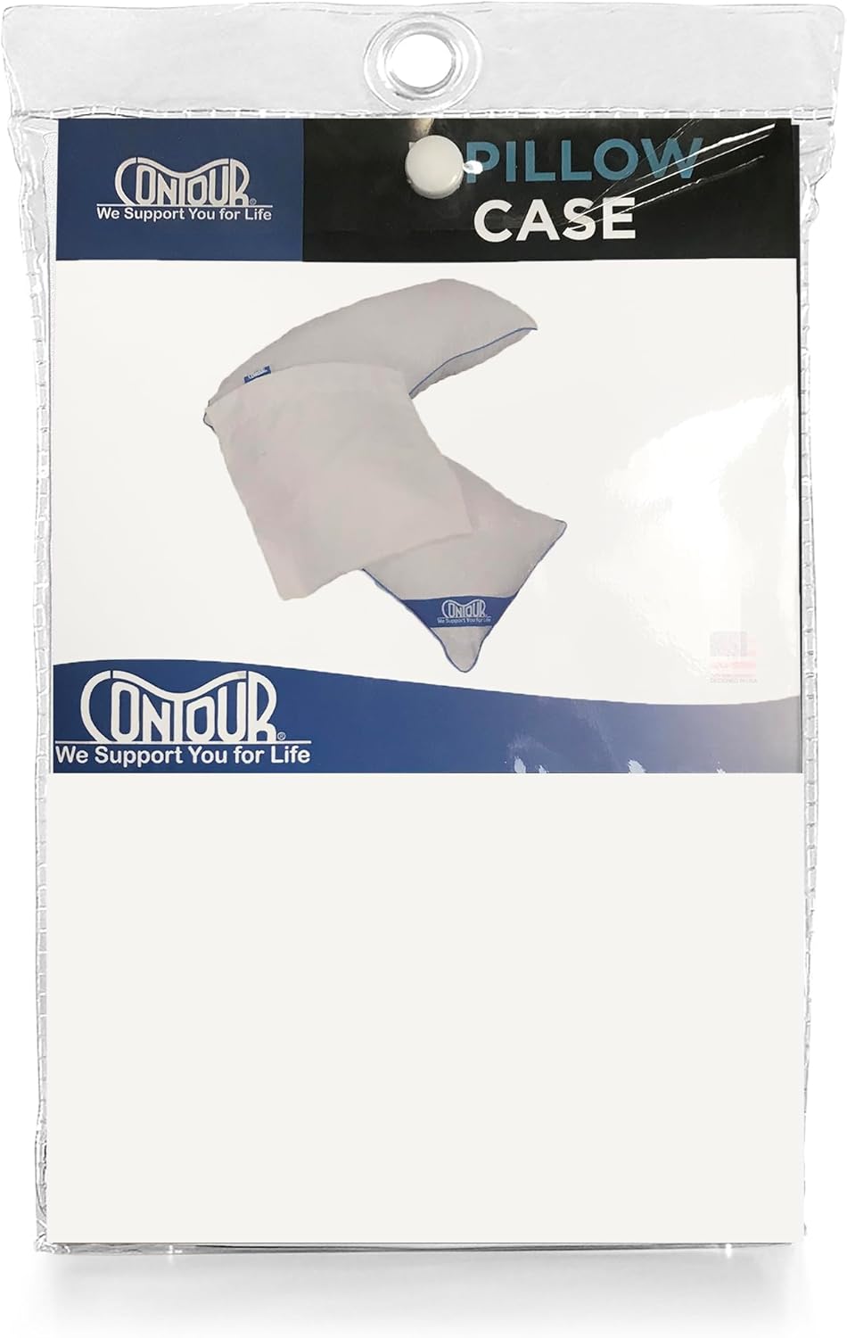 Contour Products L Pillow Case, White, Made Specifically for The Contour Products L-Shaped Body Pillow (Pack of 2)