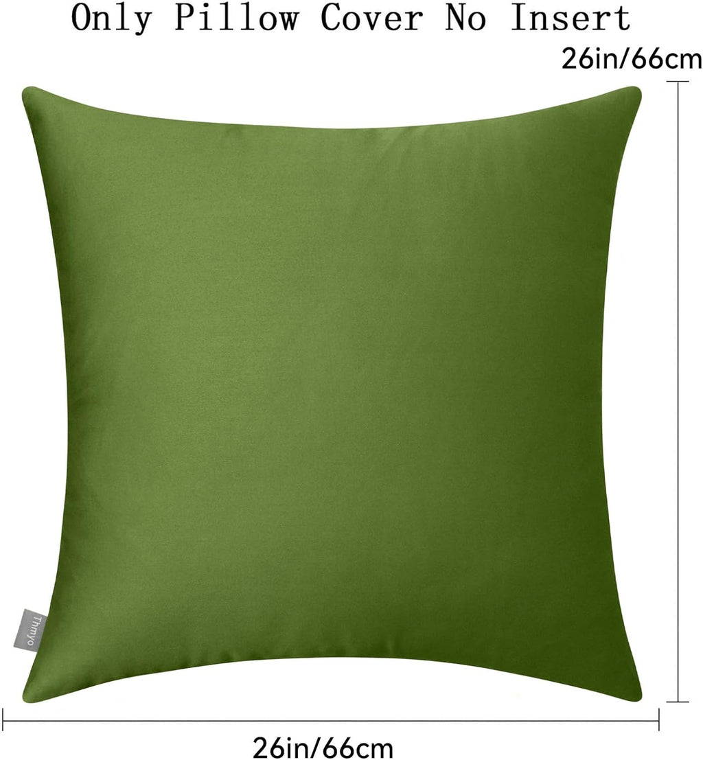 Thmyo 4-Pack 100% Cotton Comfortable Solid Decorative Throw Pillow Case Square Cushion Cover Pillowcase Sublimation Blank Pillow Covers DIY…